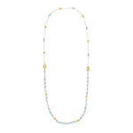 "Azure" Gold and Aquamarine 3 in 1 Necklace - CN4-575-Nanis-Renee Taylor Gallery