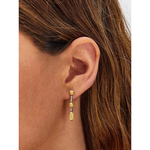 "ÉLITE" Gold & Diamonds Handmade Earrings - OS1-589-Nanis-Renee Taylor Gallery