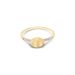 "Élite" Small Gold Boule and Diamonds Pave Ring - AS26-583-Nanis-Renee Taylor Gallery