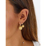 "CILIEGINE" Gold Ball Drop Earrings w/ Diamonds Details (MEDIUM) - OS16-583-Nanis-Renee Taylor Gallery