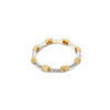 "ÉLITE" Diamonds Bars & Gold Boules Ring - AS16-583-Nanis-Renee Taylor Gallery