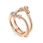 14K Rose Gold Diamond Ring Enhancer - AN14747S-K44JJ-Gabriel & Co.-Renee Taylor Gallery