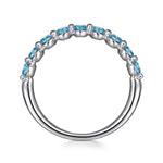 14K White Gold Blue Topaz Stackable RD Ring Color Collection - LR52874W4JBT-Gabriel & Co.-Renee Taylor Gallery