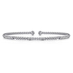 14K White Gold Bujukan Diamond Stations Bangle - BG4217-62W45JJ-Gabriel & Co.-Renee Taylor Gallery