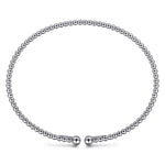 14K White Gold Bujukan Split Bangle - BG4107-62W4JJJ-Gabriel & Co.-Renee Taylor Gallery