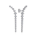 14K White Gold Curved Diamond Linear Earrings – EG13910W45JJ-Gabriel & Co.-Renee Taylor Gallery