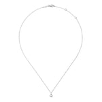 14K White Gold Diamond Anchor Pendant Necklace - NK5437W45JJ-Gabriel & Co.-Renee Taylor Gallery