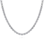 14K White Gold Baguette Halo Diamond Necklace – NK7087W44JJ-Gabriel & Co.-Renee Taylor Gallery