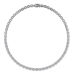 14K White Gold Baguette Halo Diamond Necklace – NK7087W44JJ-Gabriel & Co.-Renee Taylor Gallery