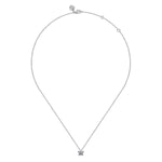 14K White Gold Diamond Butterfly Pendant Necklace - NK7430W45JJ-Gabriel & Co.-Renee Taylor Gallery