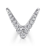 14K White Gold Diamond Chevron Ladies Ring – LR52622W45JJ-Gabriel & Co.-Renee Taylor Gallery