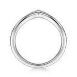 14K White Gold Diamond Chevron Ring - LR51826W45JJ-Gabriel & Co.-Renee Taylor Gallery