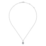 14K White Gold Diamond Classic Pendant Necklace - NK7000W45JJ-Gabriel & Co.-Renee Taylor Gallery