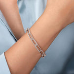 14K White Gold Diamond Link Bracelet – TB4847-75W45JJ-Gabriel & Co.-Renee Taylor Gallery