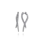 14K White Gold Diamond Spike Drop Earrings - EG15327W45JJ-Gabriel & Co.-Renee Taylor Gallery