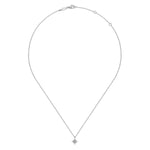 14K White Gold Diamond Starburst Pendant Necklace - NK7502W45JJ-Gabriel & Co.-Renee Taylor Gallery