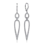 14K White Gold Diamond Teardrop Earrings – EG15082W45JJ-Gabriel & Co.-Renee Taylor Gallery