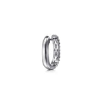 14K White Gold Pave Diamond Classic Oval Hoop Earrings - EG15328W45JJ-Gabriel & Co.-Renee Taylor Gallery