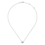 14K White Gold Pavé Diamond Pendant Heart Necklace - NK5450W45JJ-Gabriel & Co.-Renee Taylor Gallery