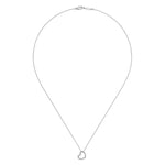 14K White Gold Pavé Diamond Open Heart Necklace - NK2239W45JJ-Gabriel & Co.-Renee Taylor Gallery
