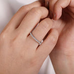 14K White Gold Stackable Diamond Ring - LR4885W45JJ-Gabriel & Co.-Renee Taylor Gallery