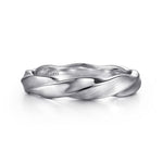 925 Sterling Silver Men's Twisted Ring - MR20148SVJJJ-Gabriel & Co.-Renee Taylor Gallery