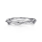 14K White Gold Twisted Rope Intertwining Ring - LR51981W4JJJ-Gabriel & Co.-Renee Taylor Gallery