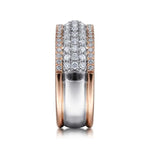 14K WhiteRose Gold Pavé Diamond Ring - LR51549T45JJ-Gabriel & Co.-Renee Taylor Gallery