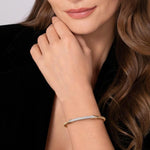 14K Mix of White and Yellow Gold Diamond Bangle - BG5188-6M45JJ.LOCK-Gabriel & Co.-Renee Taylor Gallery