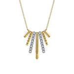 14K White & Yellow Gold Diamond Pendant Necklace - NK7844M45JJ-Gabriel & Co.-Renee Taylor Gallery
