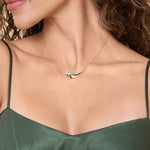 14K White Yellow Gold Pave Diamond Bypass Bar Necklace – NK7827M45JJ-Gabriel & Co.-Renee Taylor Gallery