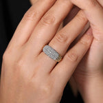 14K Gold Pavé Diamond Wide Band Ring – LR51780M45JJ-Gabriel & Co.-Renee Taylor Gallery