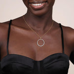 14K Gold Diamond Beaded Drop Necklace – NK7519M45JJ-Gabriel & Co.-Renee Taylor Gallery