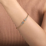 14K White and Yellow Gold Diamond Bujukan Bangle - BG4916-M-Gabriel & Co.-Renee Taylor Gallery