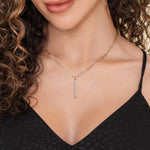 14K White and Yellow Gold Diamond Vertical Bar Link Necklace - NK8233M45JJ-Gabriel & Co.-Renee Taylor Gallery