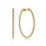 14K Yellow Gold 50mm Bujukan Classic Hoop Earrings - EG13931Y4JJJ-Gabriel & Co.-Renee Taylor Gallery