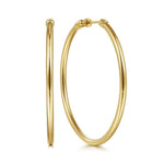 14K Yellow Gold 30mm Classic Hoop Earrings - EG14098Y4JJJ-Gabriel & Co.-Renee Taylor Gallery