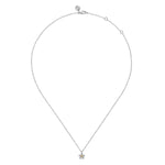 14K Yellow Gold & 925 Sterling Silver Diamond Flower Pendant Necklace - NK7905MZ5JJ-Gabriel & Co.-Renee Taylor Gallery