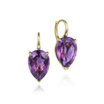 14K Yellow Gold Amethyst Flat Pear Shape Earrings - EG14989Y4JAM-Gabriel & Co.-Renee Taylor Gallery