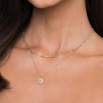 14K Yellow Gold Beaded Station Necklace – NK6903Y4JJJ-Gabriel & Co.-Renee Taylor Gallery