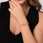 14K Yellow Gold Blue Sapphire Elongated Pyramid Bangle Bracelet - BG5153-62Y4JSA-Gabriel & Co.-Renee Taylor Gallery