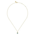 14K Yellow Gold Blue Topaz Bujukan Drop Pendant Necklace - NK7053Y4JBT-Gabriel & Co.-Renee Taylor Gallery