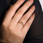 14K Yellow Gold Bujukan Bead Curved Ring - LR51800Y4JJJ-Gabriel & Co.-Renee Taylor Gallery