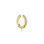14K Yellow Gold Bujukan Bead Single Ear Cuff Earrings - EGS14453Y4JJJ-Gabriel & Co.-Renee Taylor Gallery