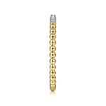 14K Yellow Gold Bujukan and Diamond Stackable Ring - LR51823Y45JJ-Gabriel & Co.-Renee Taylor Gallery