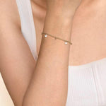 14K Yellow Gold Bujukan Beads and Pearl Droplet Bracelet - TB5016Y4JPL-Gabriel & Co.-Renee Taylor Gallery