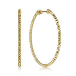 14K Yellow Gold 50mm Bujukan Classic Hoop Earrings - EG13931Y4JJJ-Gabriel & Co.-Renee Taylor Gallery