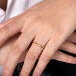 14K Yellow Gold Bujukan Ball Criss Cross Ring - LR51876Y4JJJ-Gabriel & Co.-Renee Taylor Gallery