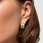 14K Yellow Gold Diamond Beaded Huggie Earrings – EG14873Y45JJ-Gabriel & Co.-Renee Taylor Gallery