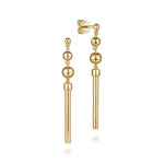 14K Yellow Gold Bujukan Drop Earrings – EG14623Y4JJJ-Gabriel & Co.-Renee Taylor Gallery